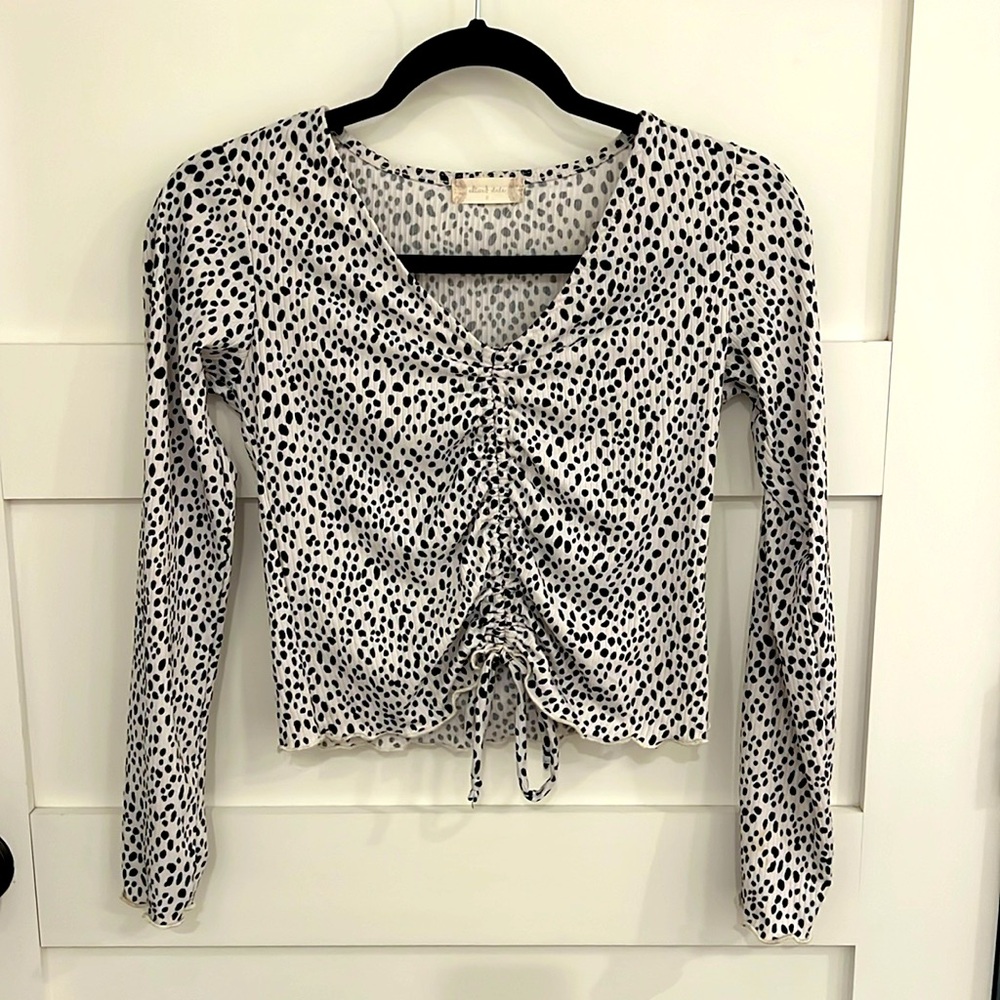 Leopard print top